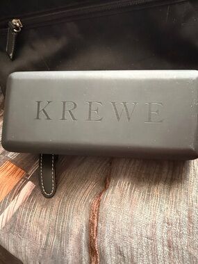 KREWE Black Hard Shell Toiletry / Accessory Case